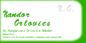 nandor orlovics business card